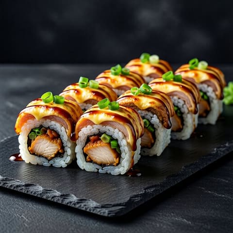 Запечённый с курицей